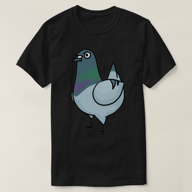 Cranky Pigeon 1 T Shirt (Design framsida)