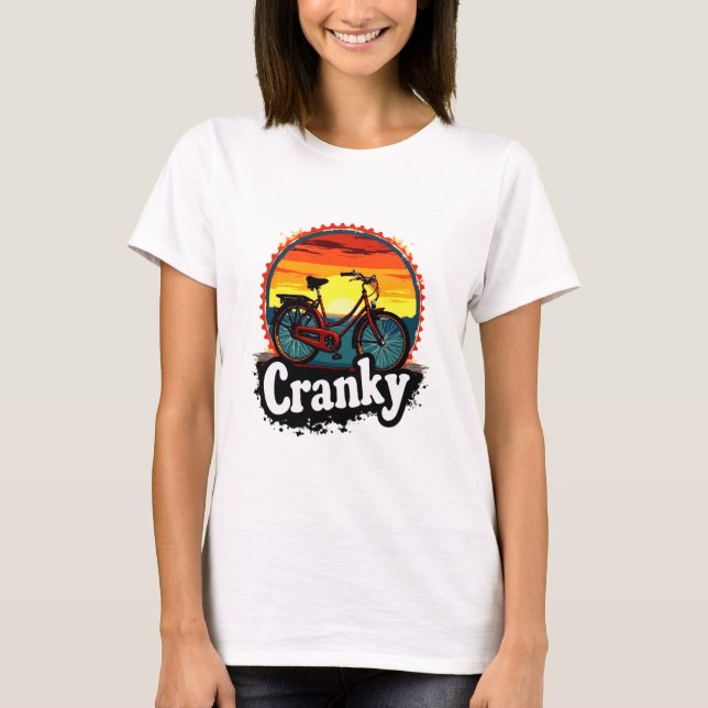 Cranky Sunset Bicycle Tee - Energize Your Ride (Framsida)