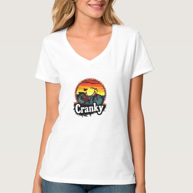 Cranky Sunset Bicycle Tee - Energize Your Ride (Framsida)