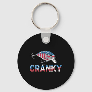 Cranky Usa Crankit Fiske Fars Dag  Nyckelring