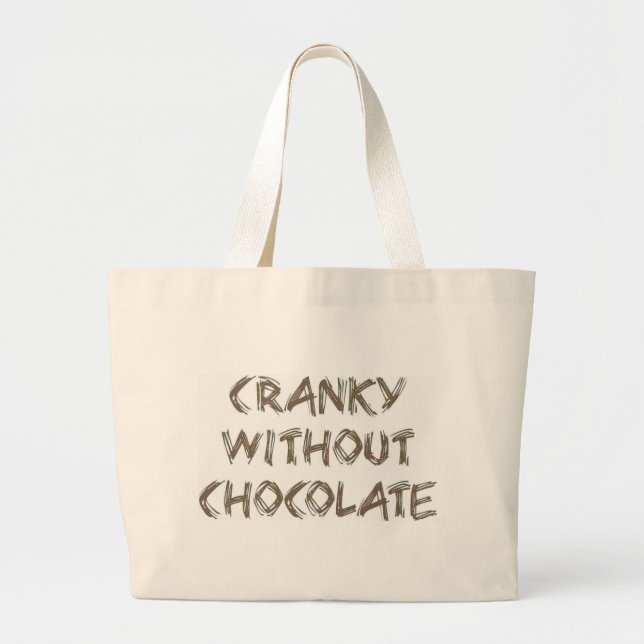 Cranky utan choklad jumbo tygkasse (Framsidan)