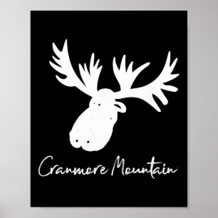 Cranmore Mountain New Hampshire Älghorn Skidor  Poster