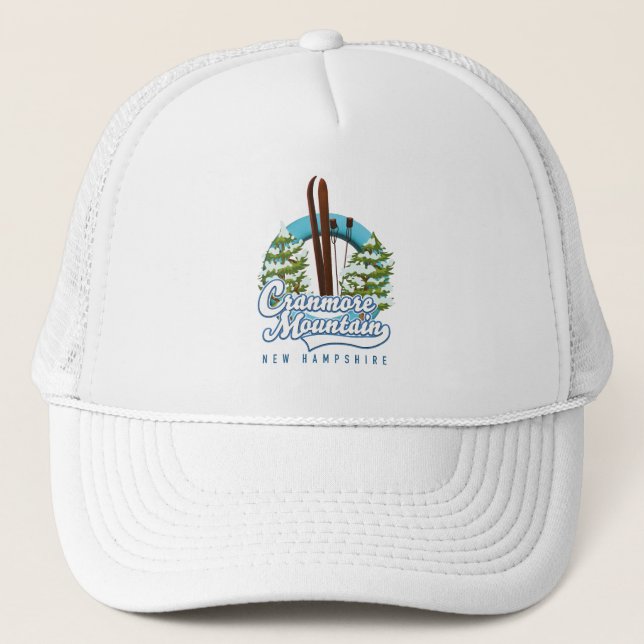 Cranmore Mountain New Hampshire Ski logotyp  Keps (Framsida)