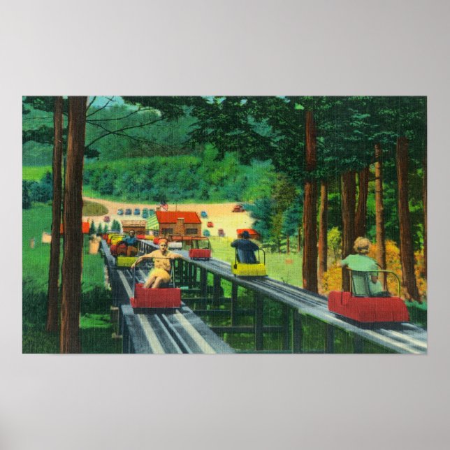 Cranmore Mountain Ski-Mobile på Summertime Poster (Framsidan)