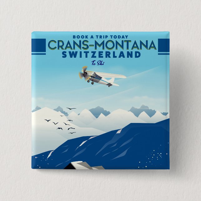 crans-montana Schweiz skidposter Knapp (Framsida)