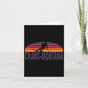 Crans-montana Swiss Alpernas Schweiz Ski Snowboard Kort