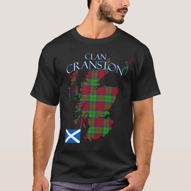 Cranston Dress Scottish Klan Tartan Scotland T Shirt (Framsida)