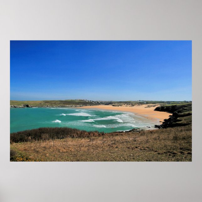 Crantock Bay Poster (Framsidan)