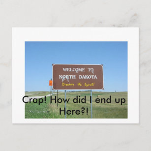 Crap! North Dakota vykort