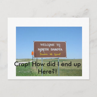 Crap! North Dakota vykort