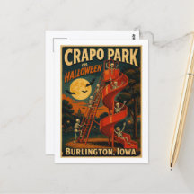 Crapo Park på Halloween Burlington Iowa
