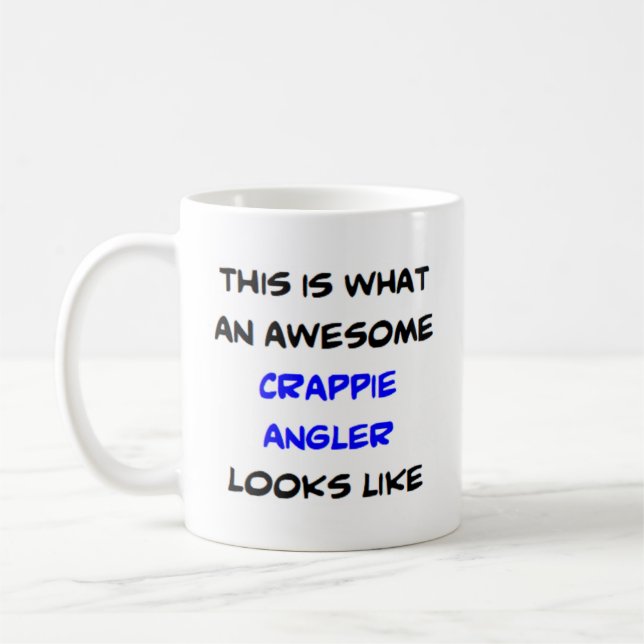 Crappie angler, fantastisk kaffemugg (Vänster)