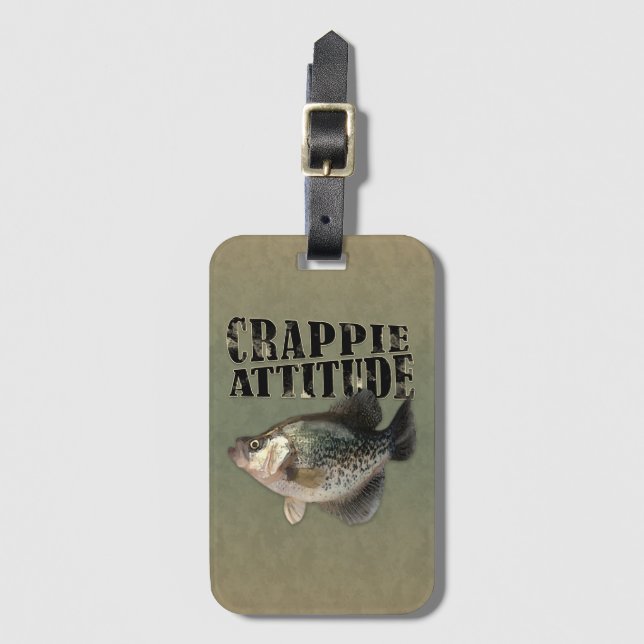 Crappie Attitude Bagagebricka (Framsida vertikal)