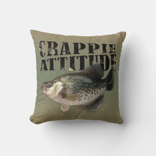 Crappie Attitude Fish Fishing Kudde