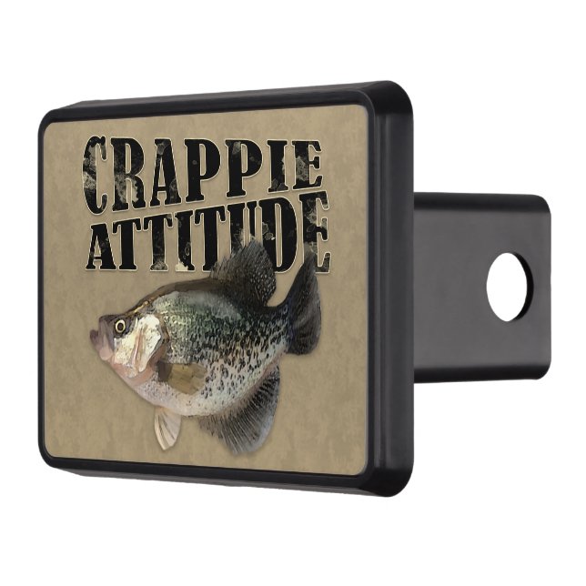 Crappie Attitude Funny Fishing Dragkroksskydd (Vänster)