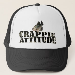 Crappie Attitude Funny Fishing Keps