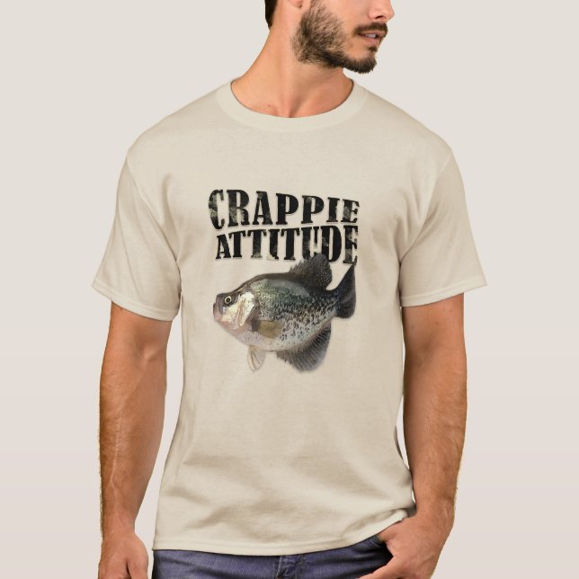 Crappie Attitude T Shirt (Framsida)