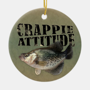 Crappie-attityd Julgransprydnad Keramik