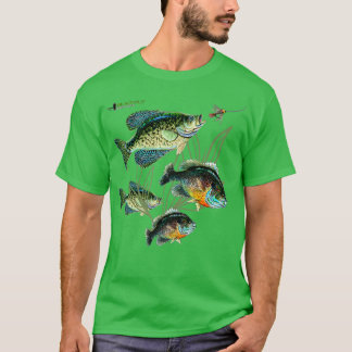 Crappie Bluegill Fishs Hoodies Black Fly T Shirt