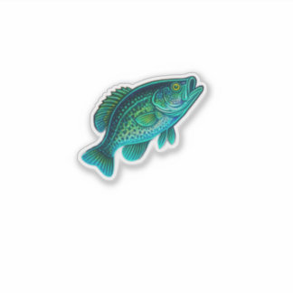 Crappie Cutout Sticker Klistermärken