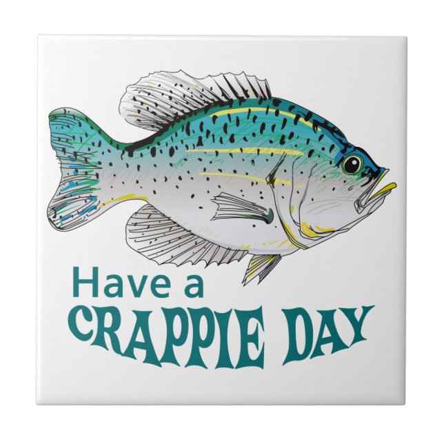 Crappie Day Kakelplatta (Framsidan)