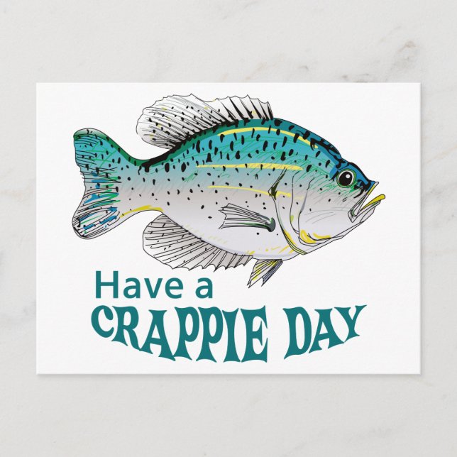 Crappie Day Vykort (Framsida)