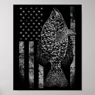Crappie Flagga - Crappie Fiske Flagga Poster
