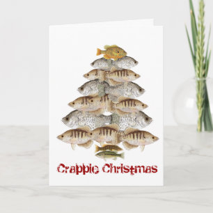 Crappie Julgran Helgkort