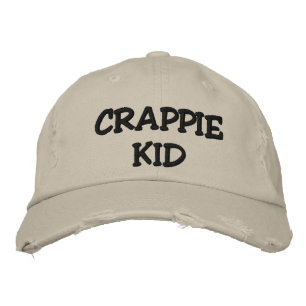 CRAPPIE KID - EMBROIDERED (OCH ANPASSADE) HAT BRODERAD KEPS