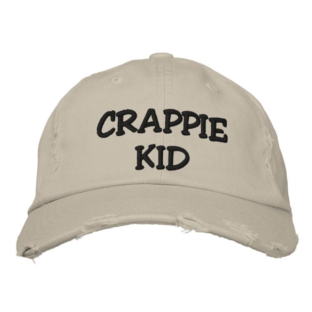 CRAPPIE KID - EMBROIDERED (OCH ANPASSADE) HAT BRODERAD KEPS (Framsida)