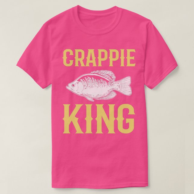 Crappie Kung Crappie Fishing Hunting T Shirt (Design framsida)
