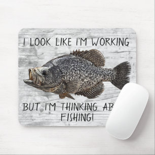 Crappie Panfish Fishing Work Funny Angler Coola Musmatta