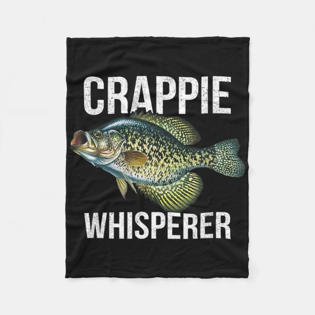Crappie-viskaren  fleecefilt (Framsidan)