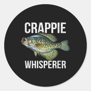 Crappie-viskaren runt klistermärke