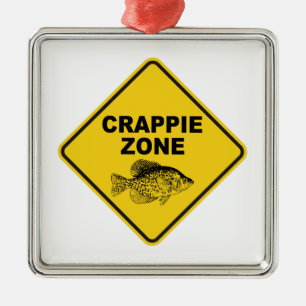 Crappie Zon Julgransprydnad Metall