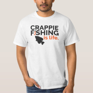 Crappiefiskeskjorta vid vitbuffeln utomhus t shirt