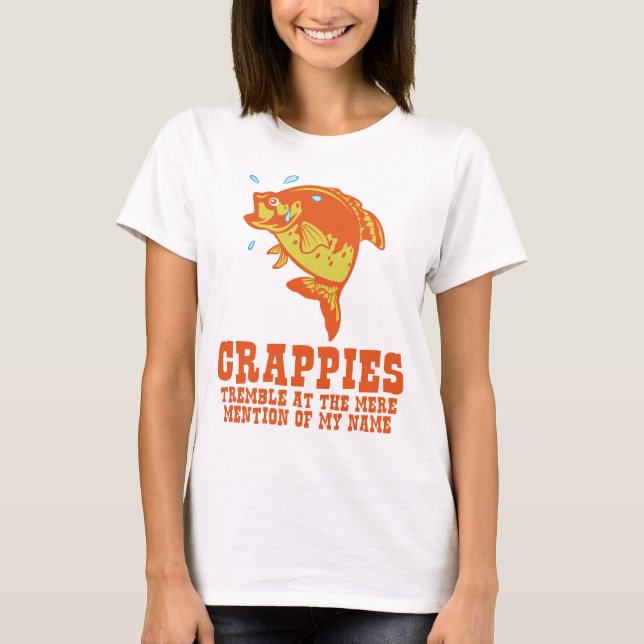 Crappiesskakning Tee Shirt (Framsida)