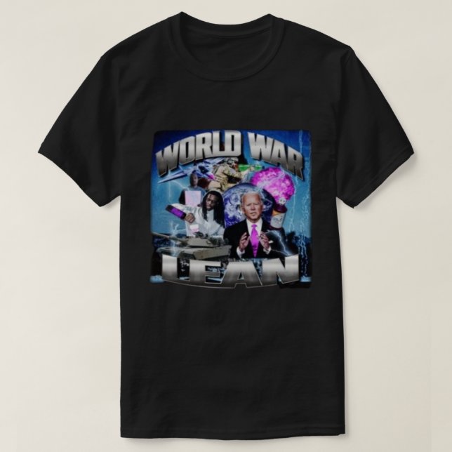 Crappy Worldwide Merch Världskrig Lean TShirt T Shirt (Design framsida)