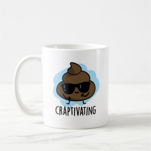 Craptivating Funny Coola Poop Pun Kaffemugg