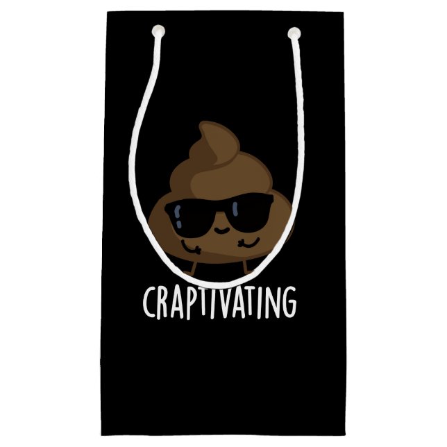 Craptivating Funny Coola Poop Pun Mörk BG (Framsidan)
