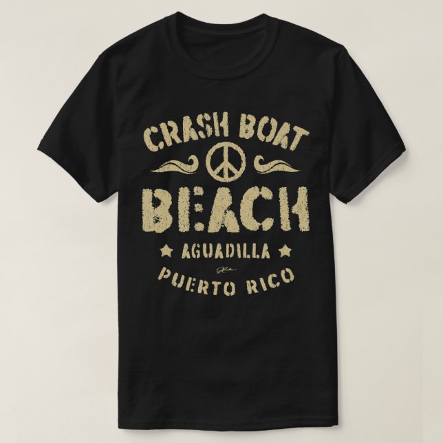Crash Boat Beach Aguadilla Puerto Rico Beach T Shirt (Design framsida)