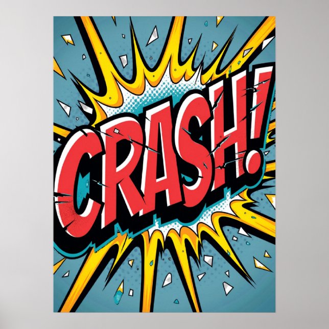 CRASH! Sprickad konsexplosion Poster (Framsidan)