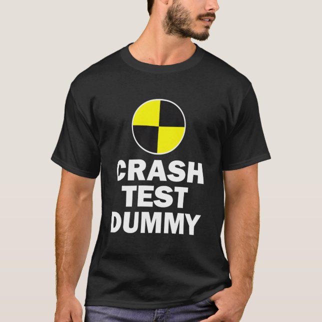 Crash Test Dummy Last Minute Costume Funny Hallowe T Shirt (Framsida)