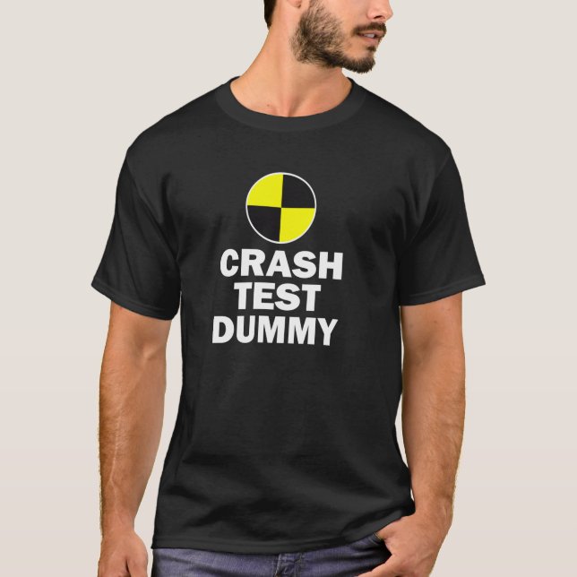 Crash Test Dummy Last Minute Costume Funny Hallowe T Shirt (Framsida)