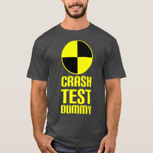Crash Test Dummy Last Minute Costume Funny Hallowe T Shirt