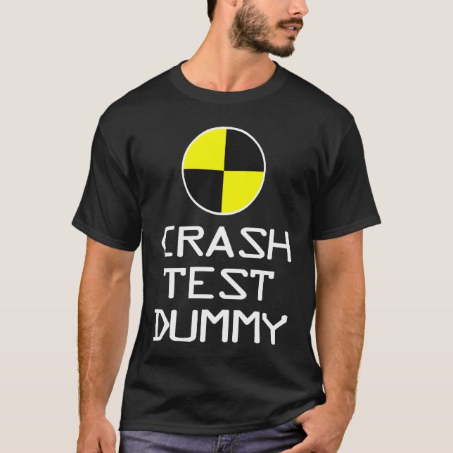 Crash Test Dummy Last Minute Costume Halloween T Shirt (Framsida)