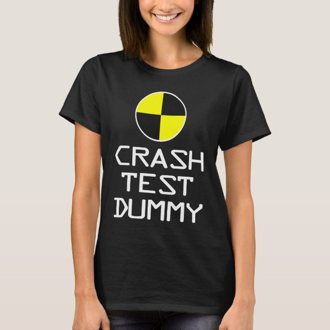 Crash Test Dummy Last Minute Costume Halloween T Shirt (Framsida)