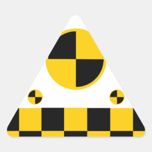 Crash Test Markers fet Stil Triangelformat Klistermärke