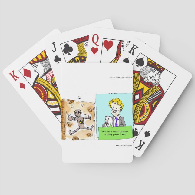 Crash Text Dummy Funny Kortlek (Baksidan)