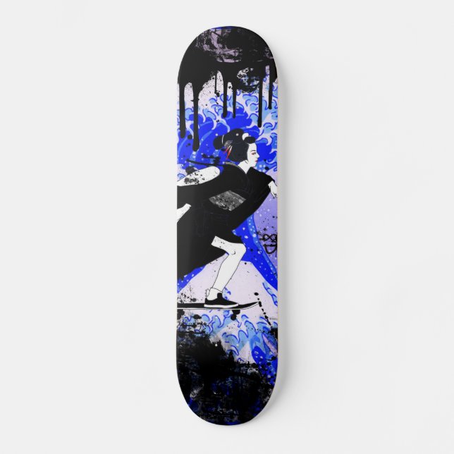 crasychocolate sk8 push maiko mini skateboard bräda 18,5 cm (Framsida)